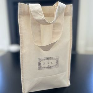 New Authentic Gucci 100% Cotton Reusable Canvas Tote